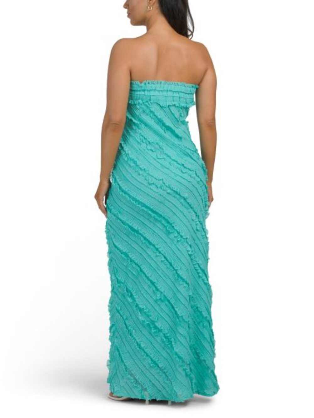 ENDLESS ROSE Strapless Ruffled Maxi Dress - Picture 2 of 5